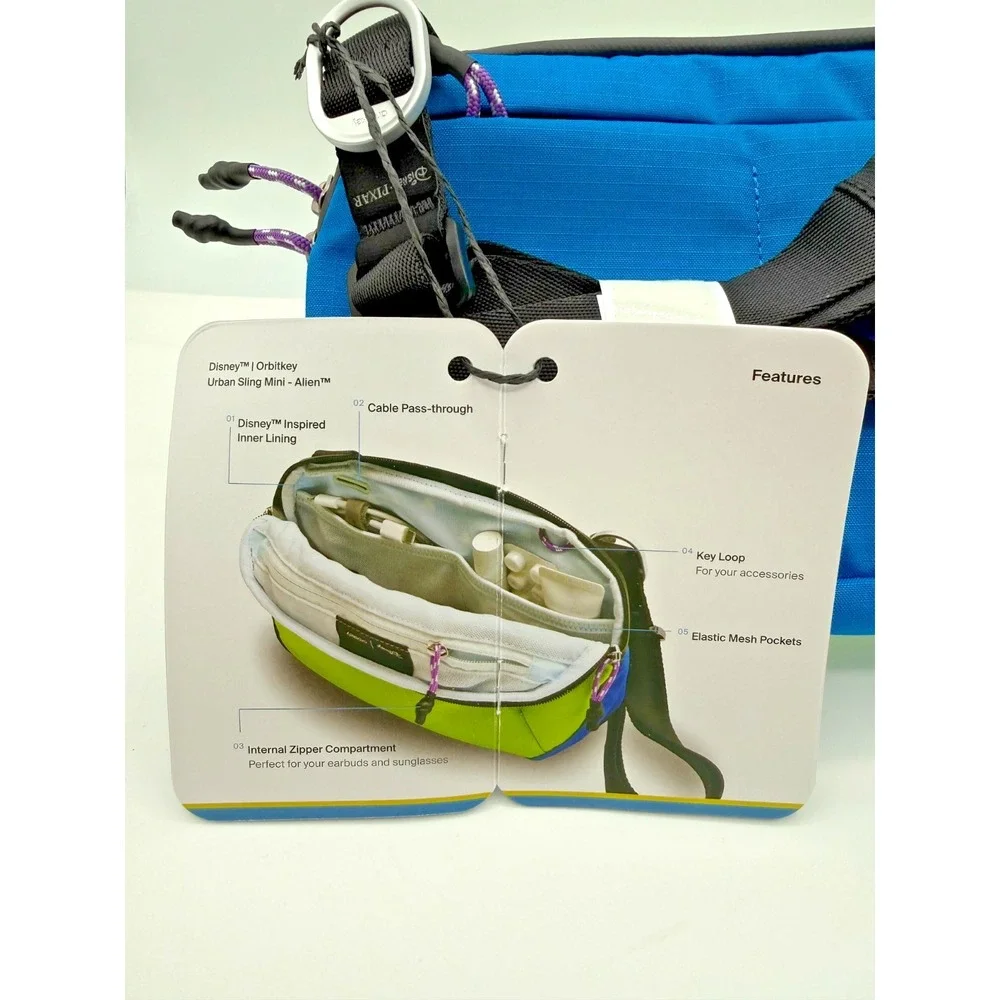 Disney Aliens Orbitkey Mini Sling 2L New with Tags